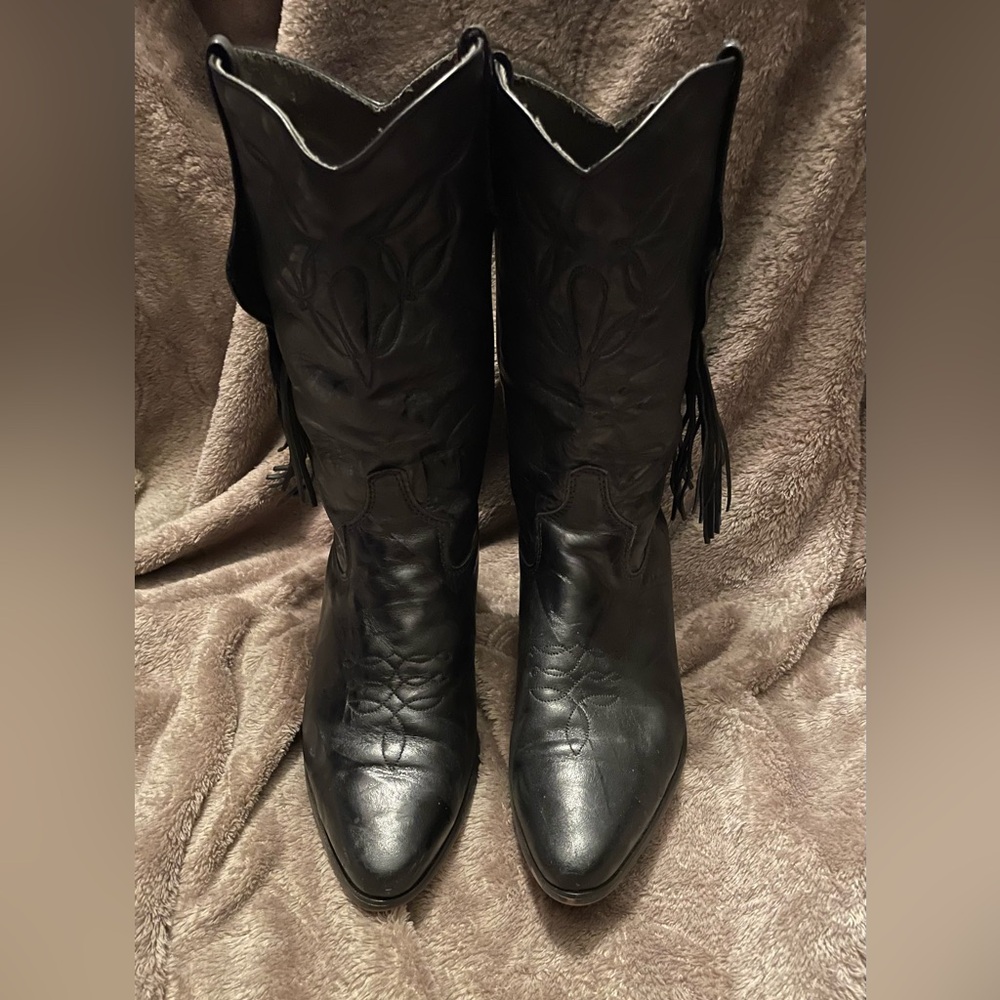 Laredo Black Heeled Boots